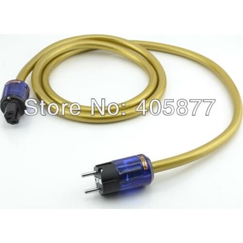 Hi end audio audio Hexlink Golden 5-C Schuko Power cable with P037E+C037 Power plug cable 1.5M power cord