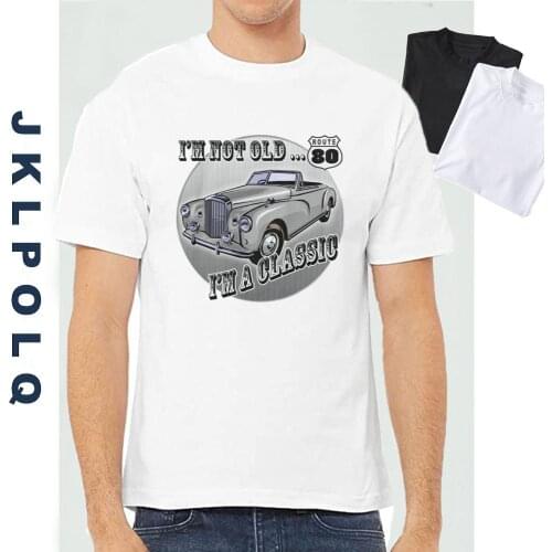 JKLPOLQ Summer Gifts For Mens T-Shirt I'm A Classic 80th Birthday Print Short Sleeve Funny Tees Cotton Tops EU Size XS-3XL