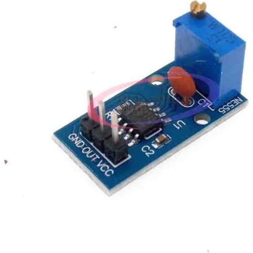 2pcs NE555 Adjustable Resistnce Frequency Pulse Generator Module For Arduino Smart Car 5V-12V Single Channel Output Module