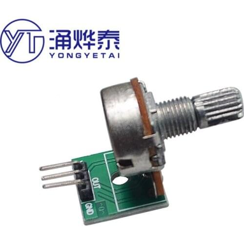 10K resistance potentiometer module adjustable resistance module single turn adjustable analog output 0-5V voltage