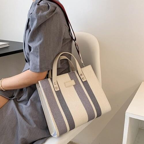 2021 new fashion wide band single shoulder messenger bag summer premium texture tote bag
