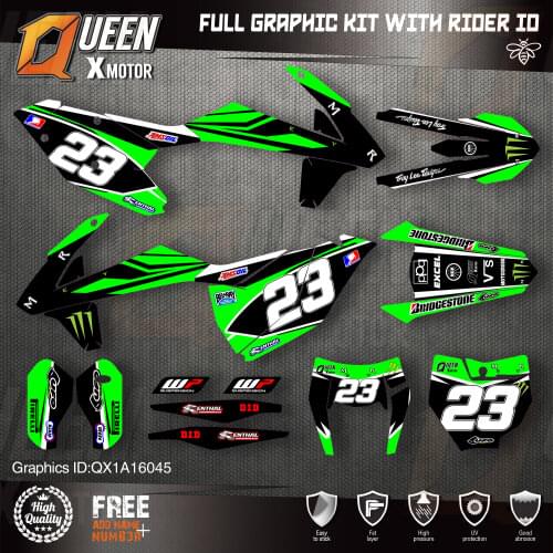 QUEEN X MOTOR Custom Team Graphics Decals Stickers Kit For KTM 2016 2017 2018 SX SXF , 2017 2018 2019 EXC XC-W EXC-F 045