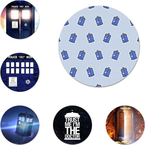 Doctor Who Tardis Police Box Badge Brooch Pin Accessories For Clothes Backpack Decoration gift