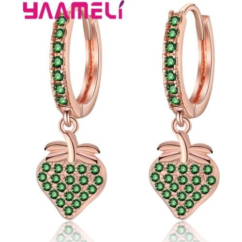 Amazing Design Strawberry Fruit Dangle Earrings For Women/Lady/Girls New Summer Holiday Cute Jewelry Gifts Fast Dispatch