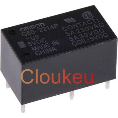 Relay G6B-2214P-US-5VDC 12VDC 24VDC 5A 6pin