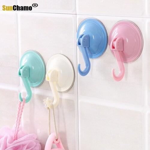 Sehold Powerful Vacuum Suction Cup Hooks Kitchen Bathroom Towel Strong Heavy Duty Adhesive Wall Hooks
