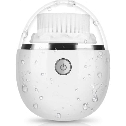 Wireless Charging Facial Cleansing Brush,Electric Face Cleanser Waterproof Soft Deep Pore Massage