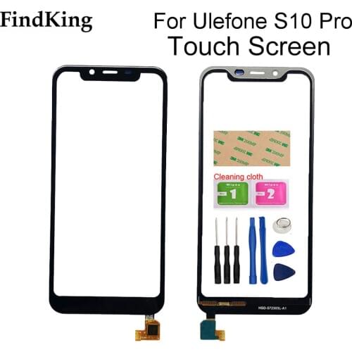 5.7'' Mobile Touch Screen Glass For Ulefone S10 Pro Touch Screen Sensor Touch Panel For Ulefone S10 Repair Tools Adhesive