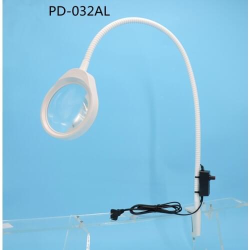 LED Long Arm Lights Magnifier with 10X Optical Magnifying Glass Lens Magnifier Lamp 10X with Led Light Flexible Arm
