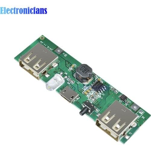 5V 1A 2A Mobile Power Bank Charger Control Module Micro USB Polymer Lithium Battery Charging Board Step Up Software Version