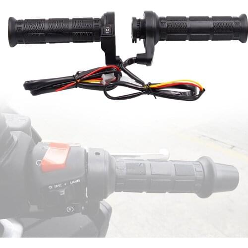 1Pair Universal 3-Gear Winter Motorcycle Electric Heated Hand Grip Handlebar Motorcyle Accessories Exterior