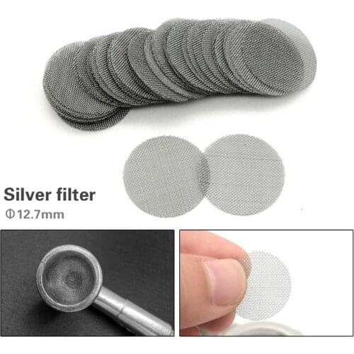 100pcs Hookah Water Pipe Smoking Pipe Screens Silver Gold Tobacco Pipe Bowl Screen 12.7 16 19 20mm