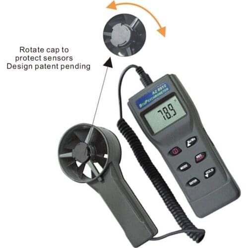 AZ8912 Anemometer Environmental Speed Testers Temperature and Humidity Tester Measures Air Velocity