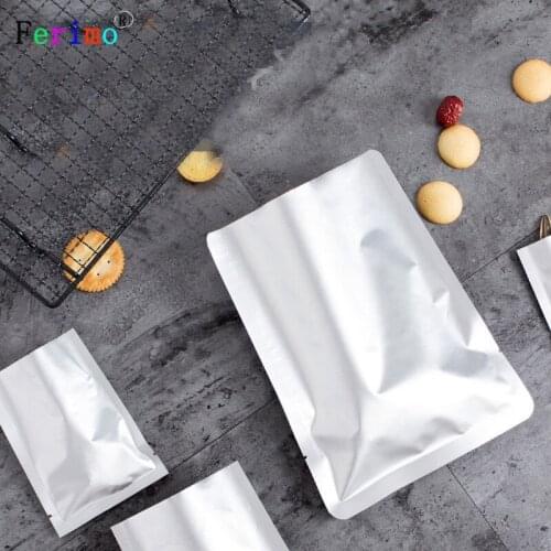 Free shipping 100pcs Pure aluminum foil bag vacuum packing bag food sealing powder bag