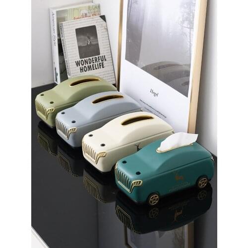 Toilet Paper Holder Car Tissue Box Container Organizer Dispenser Napkin Tissue Boxes Creative Servilletero Kitchen Items BW50ZJ
