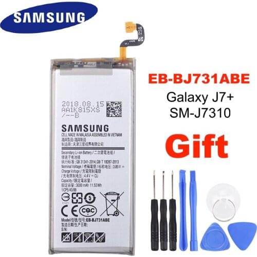 EB-BJ731ABE 100% Original Replacement Battery For Samsung GALAXY C8 J7+ SM-J7310 c7100 C7108 High Capacity + Free tools