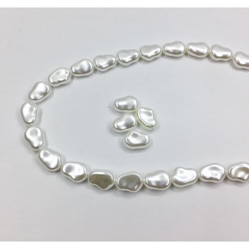 Eruifa 10pcs 16*12mm Popular Irregularity Plastic Pearl Inartificial Beads Charms Pendant Jewelry DIY Earring Necklace