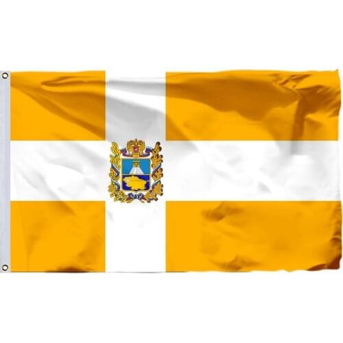 Russia Image-Bandera Stavropol Krai Flag 150X90cm (3x5FT) 120g 100D Polyester Double Stitched High Quality Banner Free Shipping