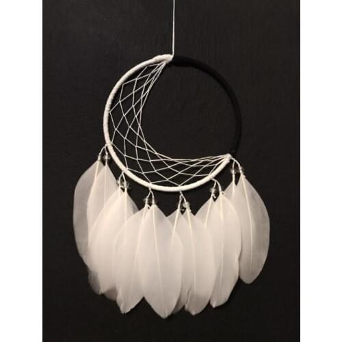 Moon dreamcatcher / moon dream catcher / moon wall hanging / wall decor / crescent moon / handmade dreamcatcher