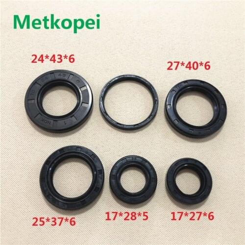 Scooter moped AG50 AG100 V100 full complete engine oil seal rubber crankshaft gear shaft seal for Suzuki 50cc 100cc AG 100 parts
