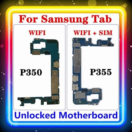 For Samsung Galaxy Tab A 8.0 P350 P355 Motherboard Original Replaced Clean Mainboard Wifi Version / SIM Support Android OS