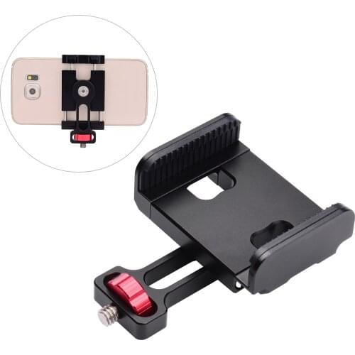 Mini Cell Phone Mount Tripod Adapter Tripod Phone Holder Stand with 1/4 Inch Interface for Smartphones Tablets