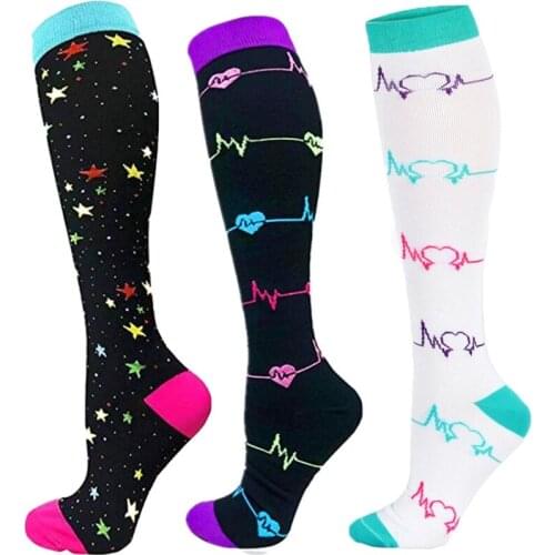 Men Women Compression Socks Nylon Medical Nursing Stockings For Varicose Veins Better Blood Circulation Best Gift For All Sports