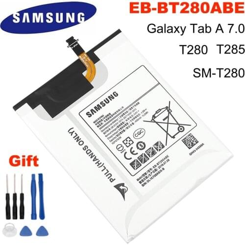 SAMSUNG Tablet Battery EB-BT280ABE For Samsung GALAXY Tab A 7.0 T280 T285 SM-T280 Replacement Battery 4000mAh High Capacity