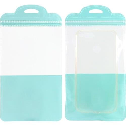 Iphone Phonecase Plastic Ziplock Package Bags Glossy Flat Packaging Bags With Butterfly Hole High Quality 11*20cm In Wholesale