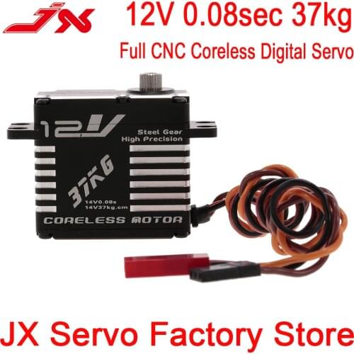 JX RC Car Drone Servo CLS-12V7337 37KG 12V 180 Degree CNC Digital Standard Coreless Servo for Helicopter Boat Airplane Robot
