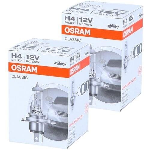 OSRAM H4 12V Light Standard Lamp Headlight Auto Fog Lamp 55/60W 43T Car Halogen Bulb OEM Quality (1pc)