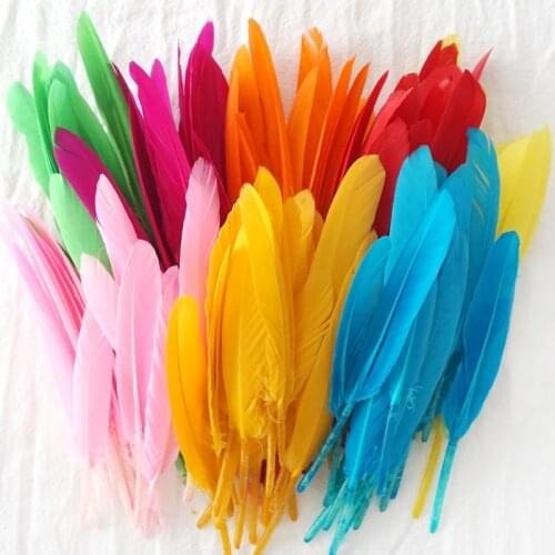 Duck Feathers for Crafts 10-15CM/4-6" Goose Feathers for Jewelry Making White Wedding Plumes Decoration Carnaval Assesoires