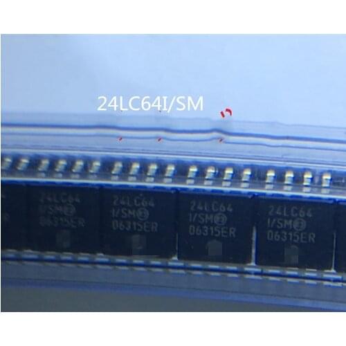 10PCS 24LC64I/SM 24LC64I 24LC64 24LC64 I/SM Electronic components chip IC