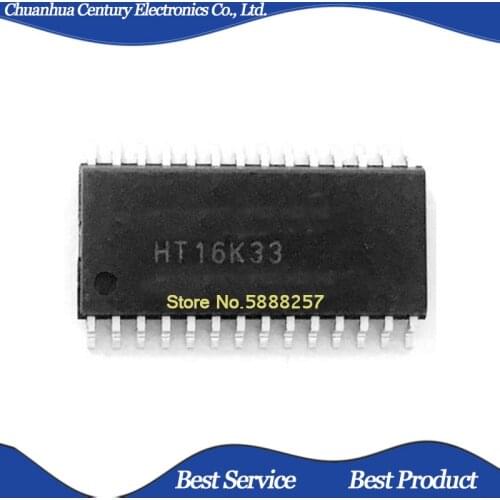 10 pcs/lot HT16K33 SOP28 New and Original In Stock