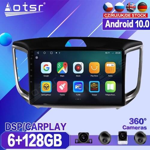 128G For Hyundai IX25 2014 2015 2016-2018 Car DVD Multimedia Player Recorder Stereo Android Radio Audio GPS Navigation Head Unit