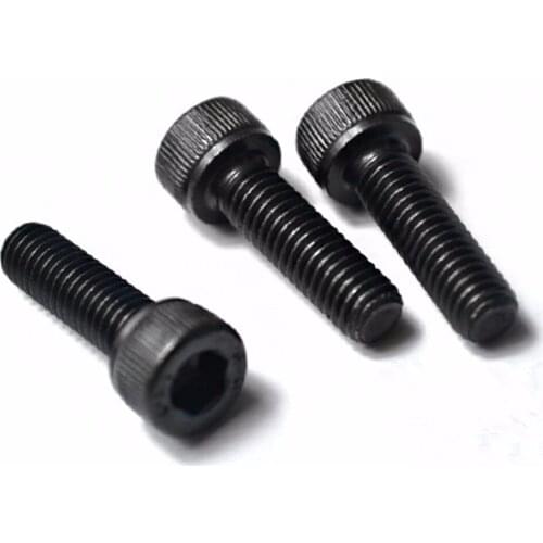 20PCS M6 Black 12.9 Cylinder Head Hex Socket Screw Cup Head Bolt M6*30/35/40/45/50/55/60mm