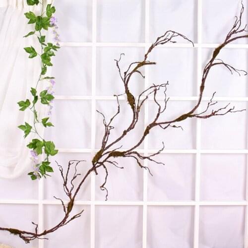 250cm Artificial Twigs Tree Vines Plants Branch Hanging Rattan Party Decoration For Home Wall Decor Wedding Decoration Flowers