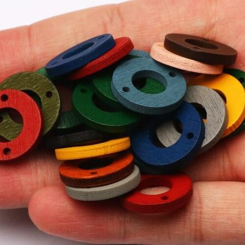 30pcs/lot Round Natural Wood Beads Wooden 18mm Loose Spacer Beads For Jewelry Making DIY Necklace Bracelet Accessories