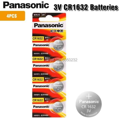 4PCS original brand new battery for PANASONIC cr1632 3v button cell coin batteries for watch computer cr 1632 Suitable Watch