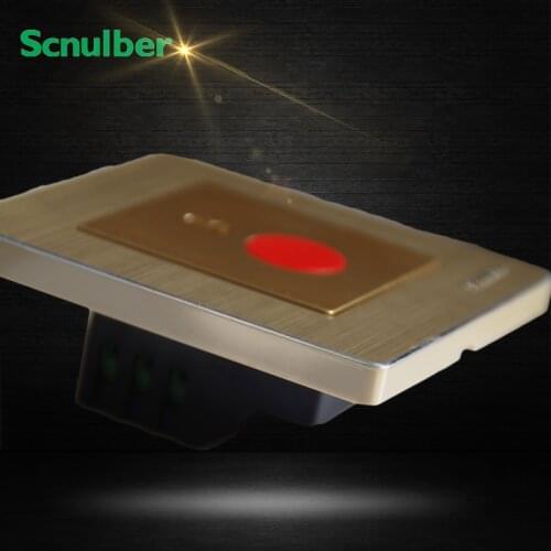 86mm metal champagne cover SOS alarm warning wall switch