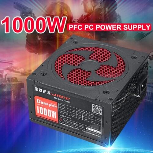 1000W Power Supply Passive PFC Silent Fan ATX 20pin 12V PC Computer SATA Gaming PC Power Supply For Intel AMD Computer