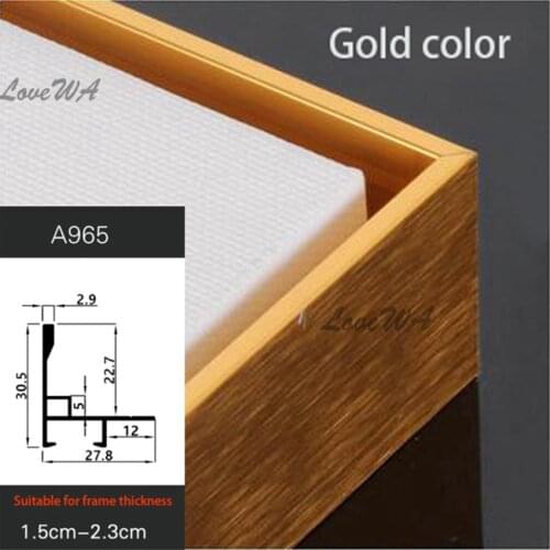 DIY Aluminum Metal Frame Picture Modern Painting Frame For Oil Paintings Frame For Home Decoration Artwork 1PCS