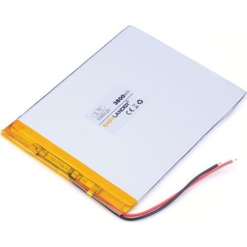 3.7V 3390120 3800MAH lithium ion rechargeable batteries For Power bank PAD DVD Naptop e-book video game IPAQ MID pad