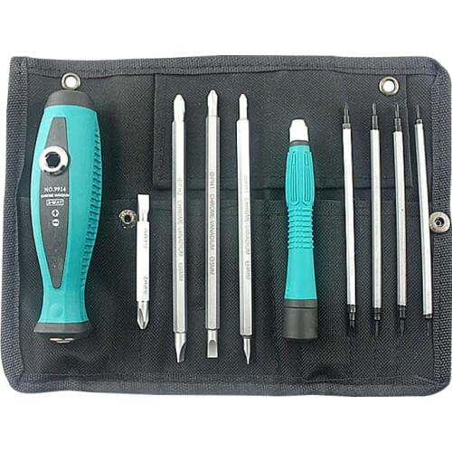 10Pcs Precision Magnetic Screwdriver Set Phillips Slotted Star Bits Repair Tool Wholesale&DropShip