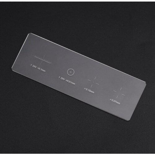 Microscope Objective Micrometer Calibration Slide Glass Stage Micrometer DIV 0.01mm
