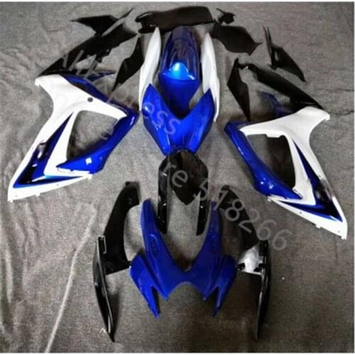 Fit blue black white Motorcycle Bodywork Set Fairing kit For Suzuki GSXR600/750 GSXR600-750 2006-2007 2005 06-07 Fairing