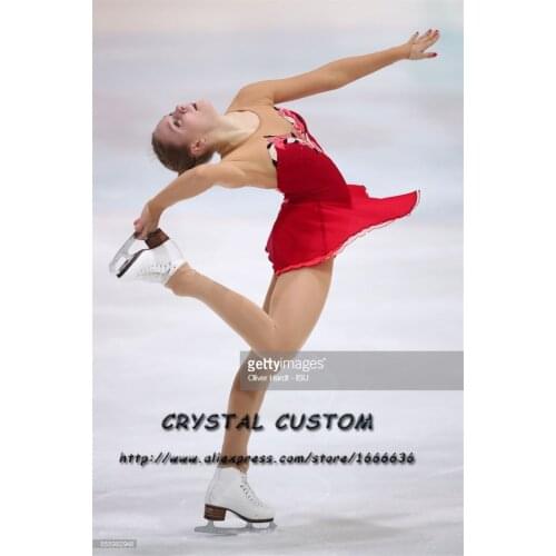 Crystal Custom Figure Skating Dress Girls New Brand Ice Skating Clothes For Competition DR4717