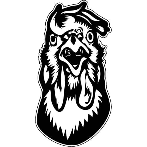 Dawasaru Animal Chicken Car Sticker Personalized Cover Scratch Decal Truck Motorcycle Auto Accessories Decoration PVC,15cm*6cm