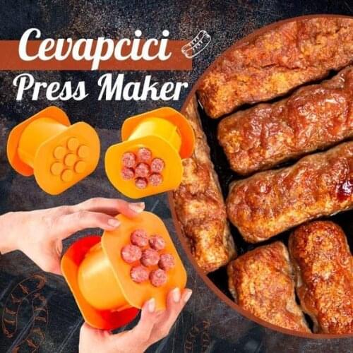 One Press Cevapcici Maker Burger Hot Dog Meat Sausage Kroketten Handmade Kitchen Easy Cooking Gadget