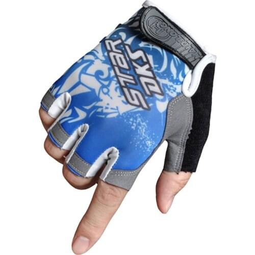 Silicone MTB Road Riding Gloves Anti-slip Anti-sweat Half Finger Camping Hiking Gloves Gym Fitness Gloves Sports Bike Bicycle Gl